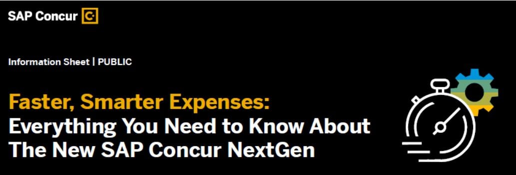 Everything You Need to Know About the new SAP Concur NextGen UI