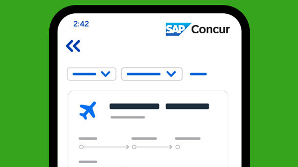 Travel app open on phone