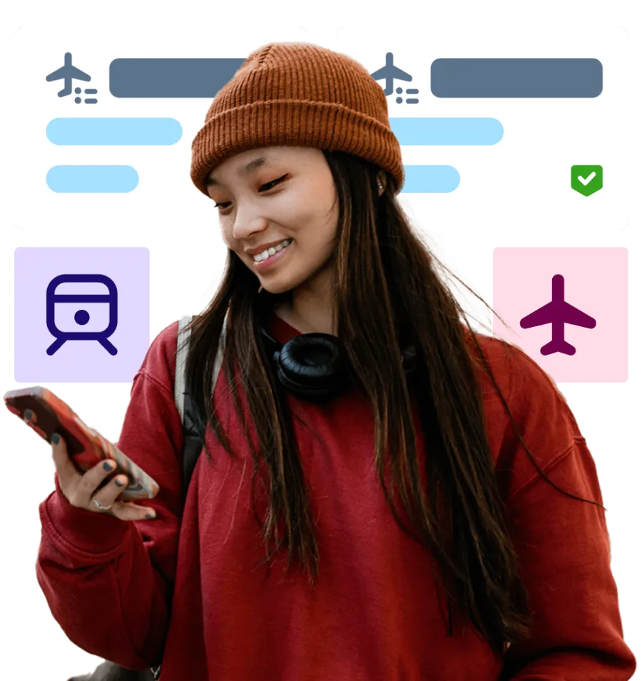Woman looking at phone