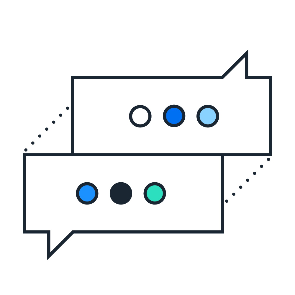 Chat bubble pictogram
