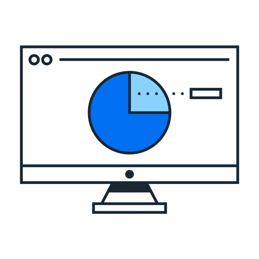 pie chart budget icon